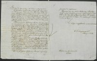 List ks. Piotra do Hrabiego Zamoyskiego o osiągnięciach w nowo otwartej szkole parafialnej w Wilkołazach (stan uczniów: 36 chłopców i 15 dziewczynek) oraz o trudnościach związanych z wymogami prawnymi stawianymi przed prowadzącym szkołę elementarną z dnia 4 października 1834 r.