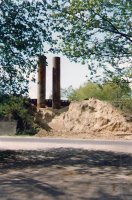 Wbijanie pali fundamentowych 1993