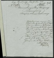 Pismo Kancelarii Centralnej Dóbr i Interesów Hrabiego Zamoyskiego do Administracji Dóbr Ordynackich z dnia 6 maja 1836 r. w sprawie szkoły wiejskiej w Wikołazie