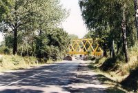 Wiadukt zamontowany, jezdnia jeszcze nie poszerzona 1994